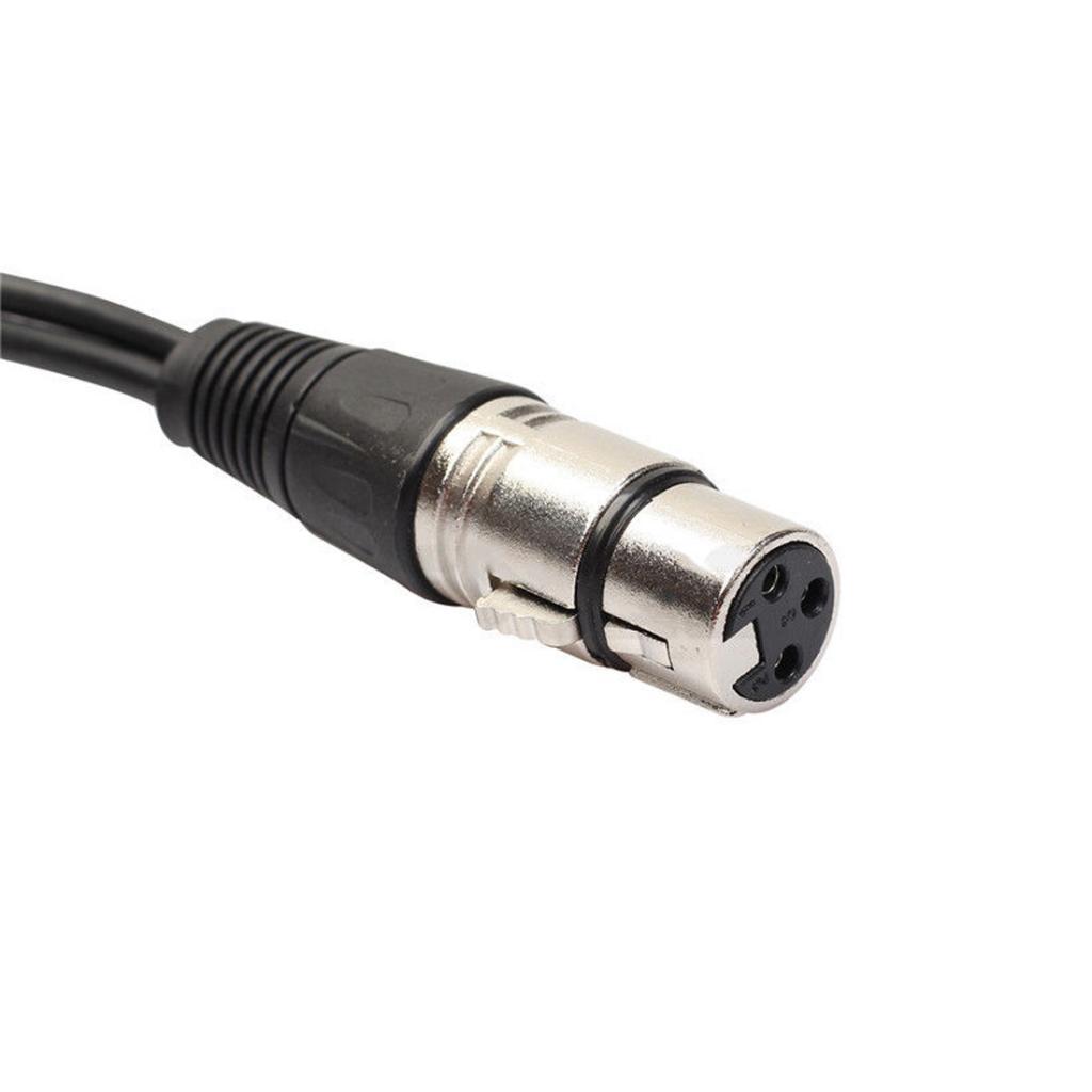 4x 3 Pin XLR Female to Dual XLR Male Balanced Microphone Splitter Cable