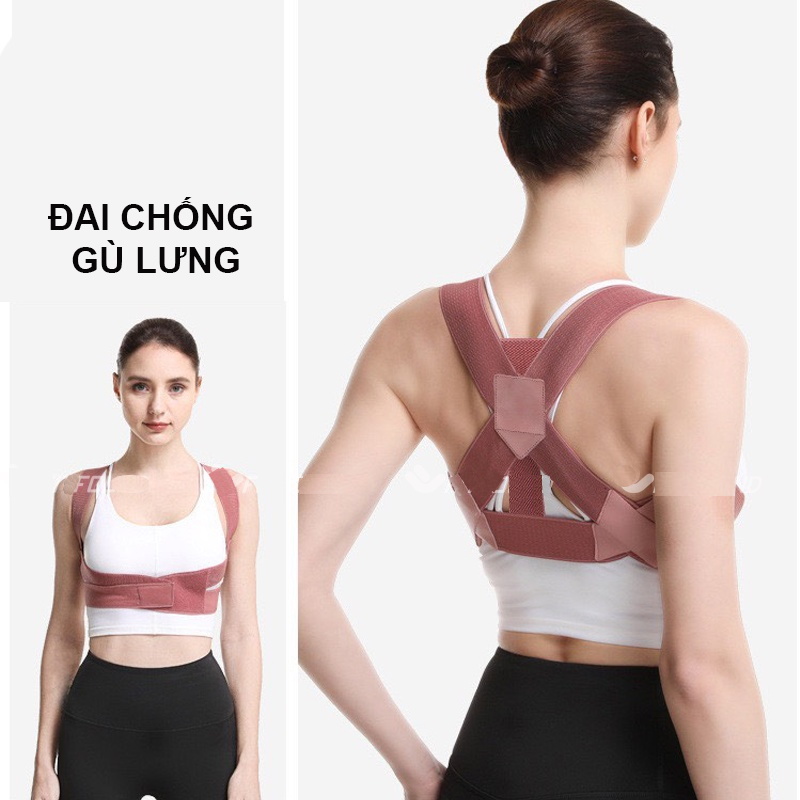 Đai chống gù lưng cải tiến 4.0 mới giúp định hình lưng thẳng khi tập thể dục thể thao - Hàng chính hãng D Danido