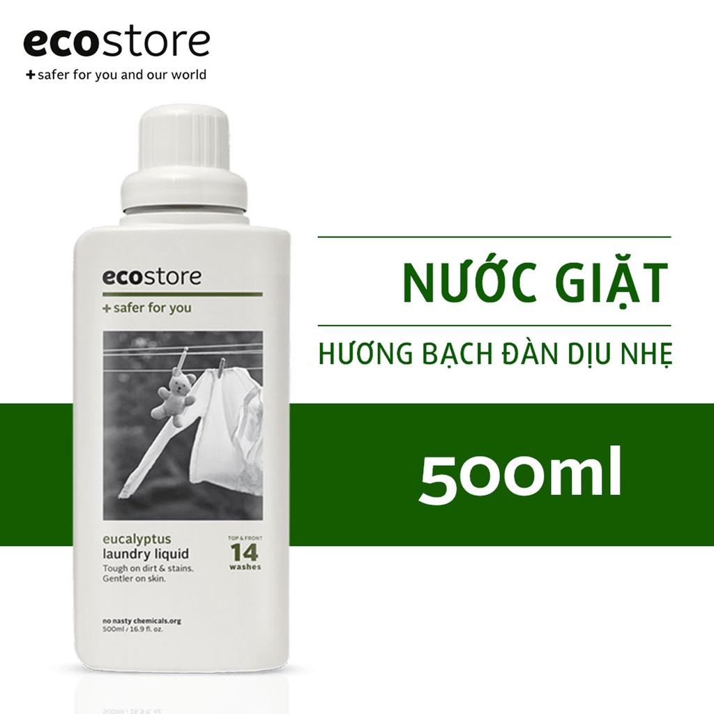 Ecostore Nước giặt hương bạch đàn dịu nhẹ gốc thực vật 500ml (Eucalyptus Wool &amp; Delicates)