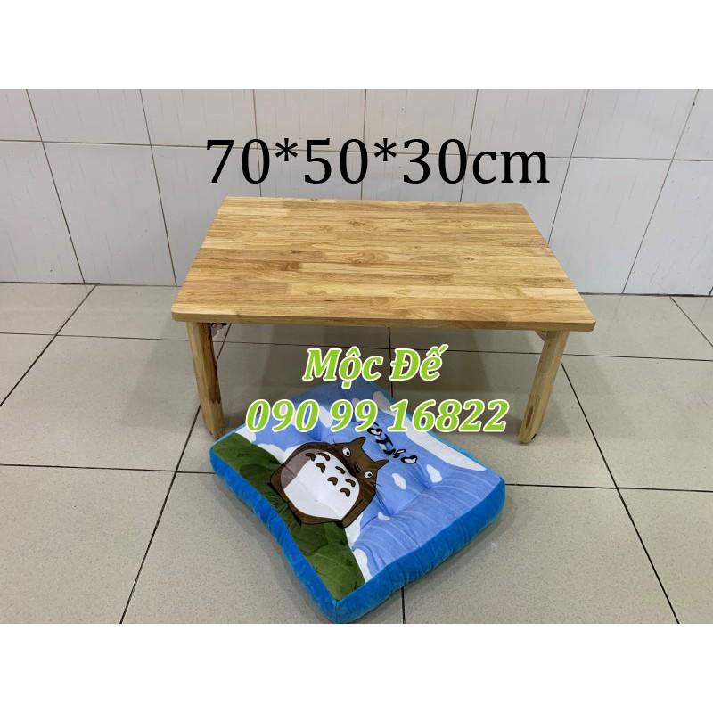 Bàn Làm Việc Ngồi Bệt 70x50cm Gỗ Cao Su Chống Thấm Nước - MỘC ĐẾ