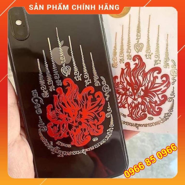 Miếng dán hồ ly tình duyên 9 đuôi đẹp lung linh, Thái Lan, phù hợp dán điện thoại