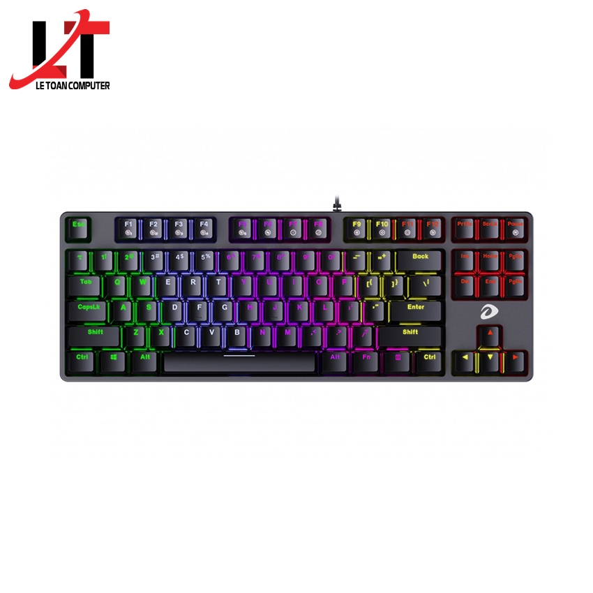 Bàn phím cơ Gaming DAREU EK87 - Đen - Hàng Chính Hãng