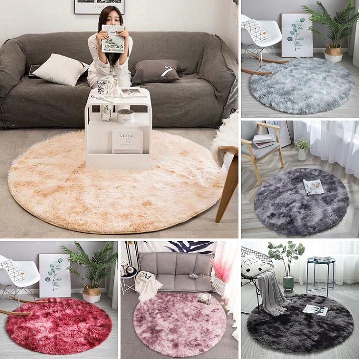 Thảm Lông Tròn 1m, 1m6 Loại 1 Cao Cấp, Sang Trọng Trang Trí Phòng Khách, Phòng Ngủ, Phòng Chụp Hình và Các Sự Kiện