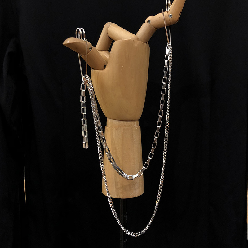 Xích đeo quần áo dạng kim băng basic