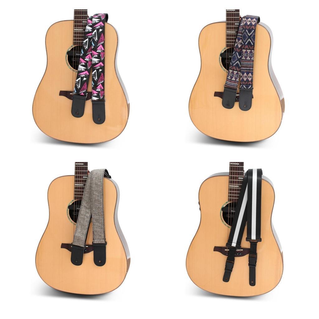 Electric Guitar Shoulder Strap with Leather Belt Musical String Instruments Accessories