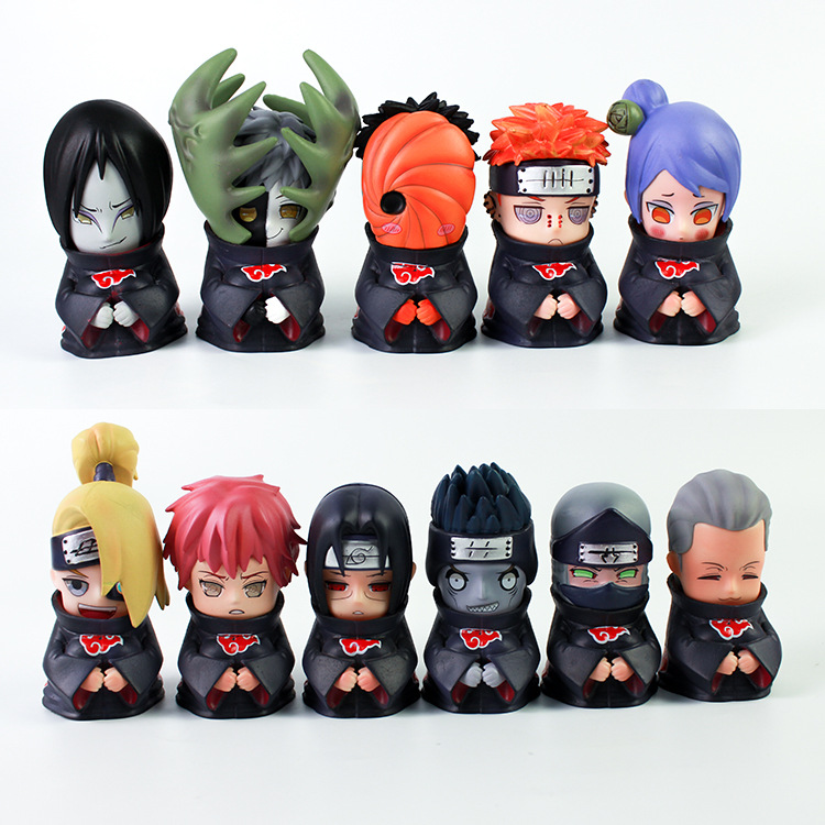 Bộ mô hình 11 nhân vật Akatsuki chibi Naruto