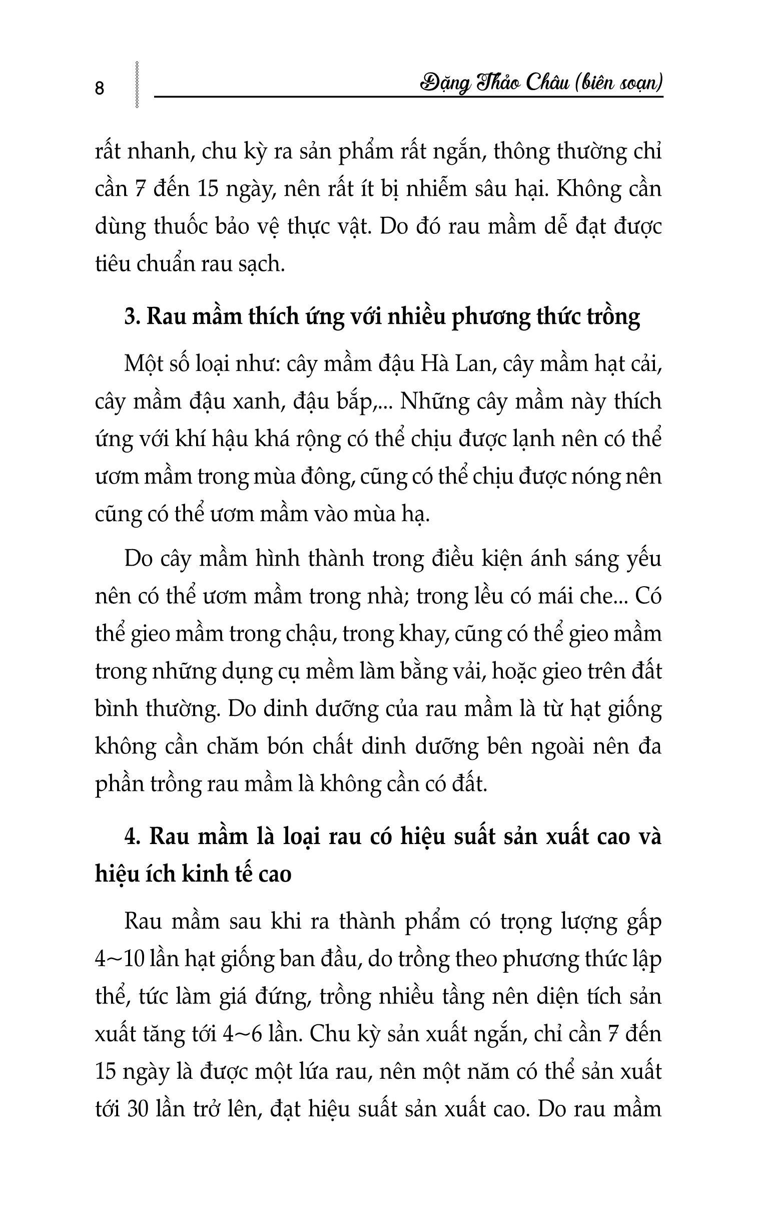 Nông Nghiệp Xanh, Sạch - Kỹ Thuật Trồng Rau Mầm