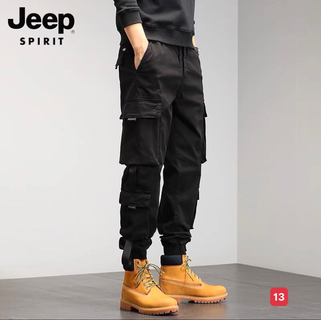 Quần thể thao nam jogger kaki thô túi hộp kiểu bó ống Hàn Quốc chất vải đẹp ống dài MS13