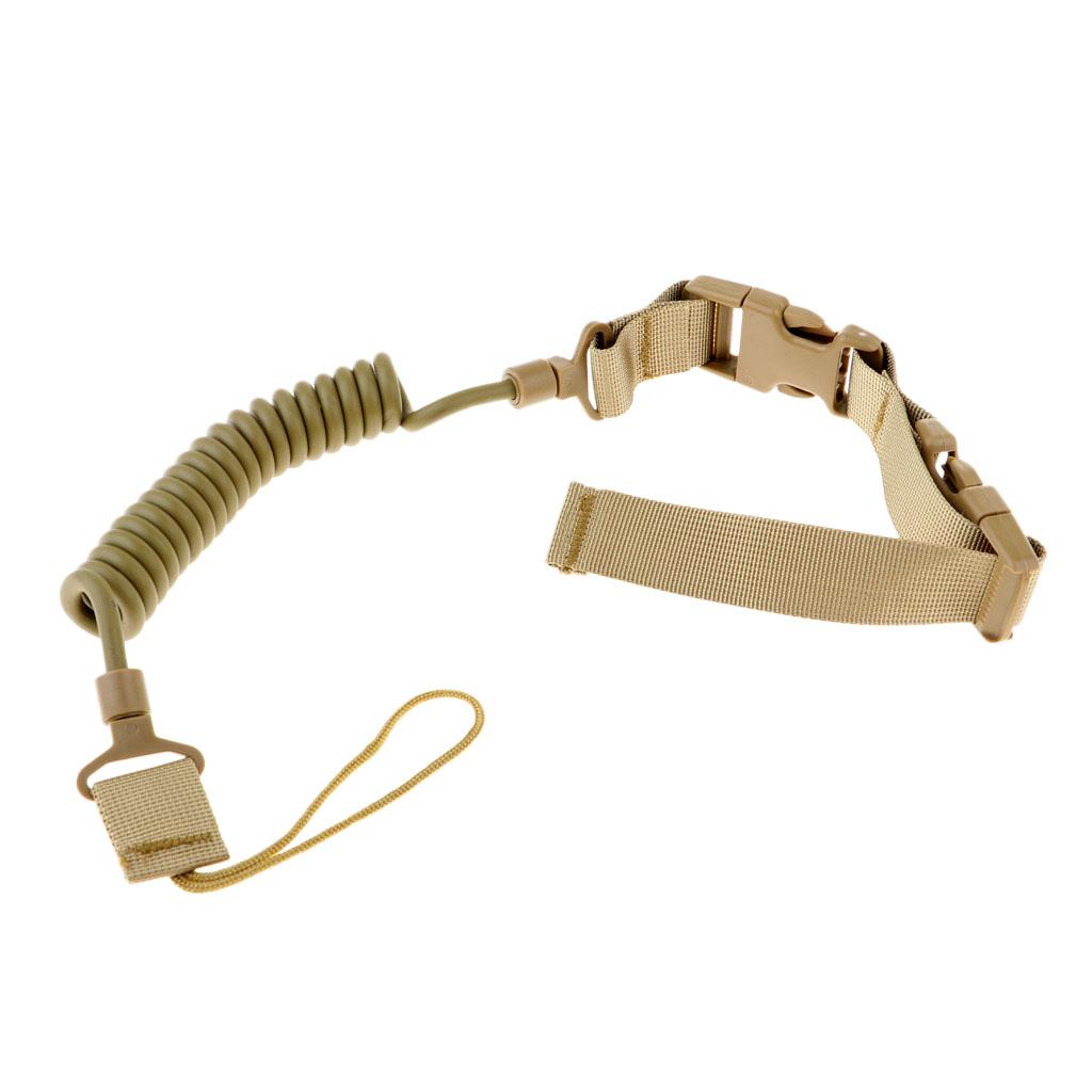 Outdoor Multi-functional Hunting Stainless Steel Spring Lanyard Safety Rope & Keys Flexibility Anti-lost