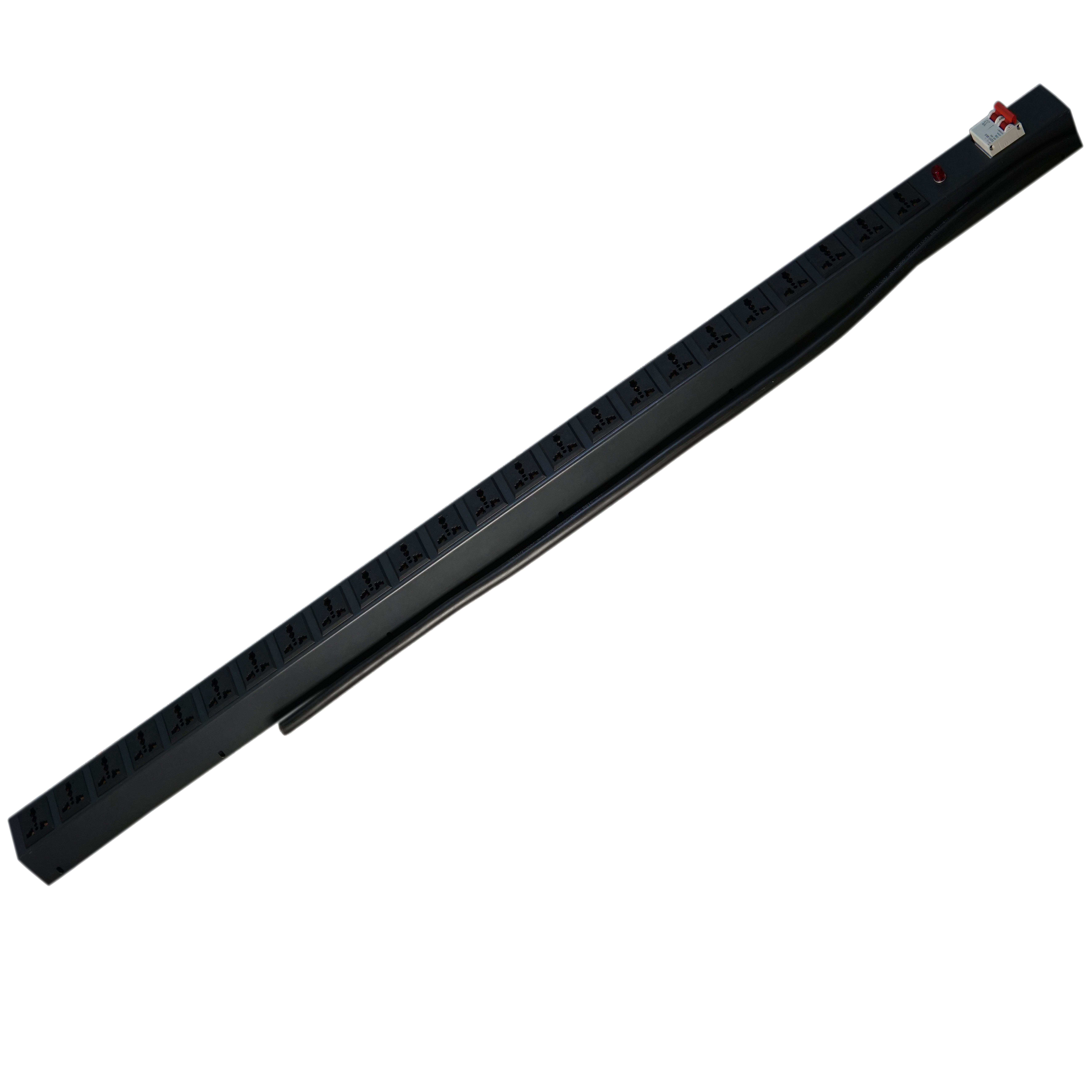 Ổ Điện Thanh Nguồn PDU 24 Cổng Có CB và Phích Cắm Điện
