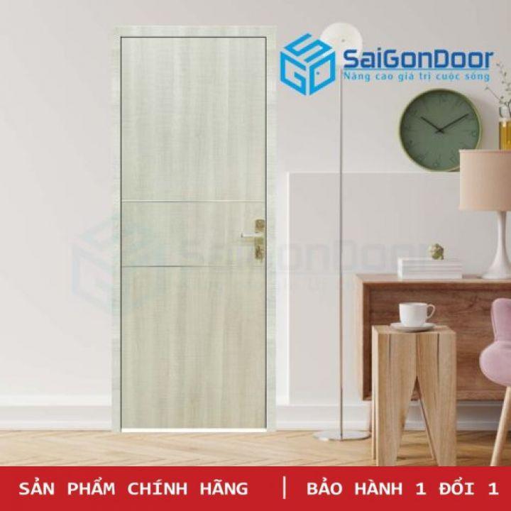 Cửa Gỗ Phòng Ngủ Pn Mdf Melamine P1r2n Cong Vênh, Mối Mọt -SAIGONDOOR