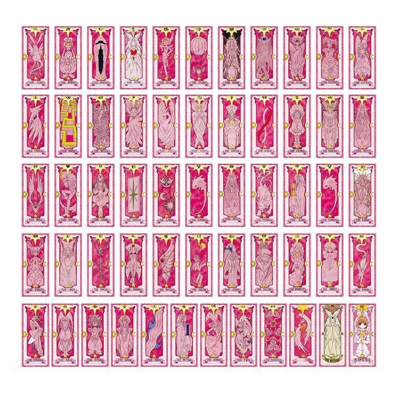 Hộp thẻ bài Clear Card Clow Cardcaptor pha lê Sakura Thủ lĩnh Tarot hồng