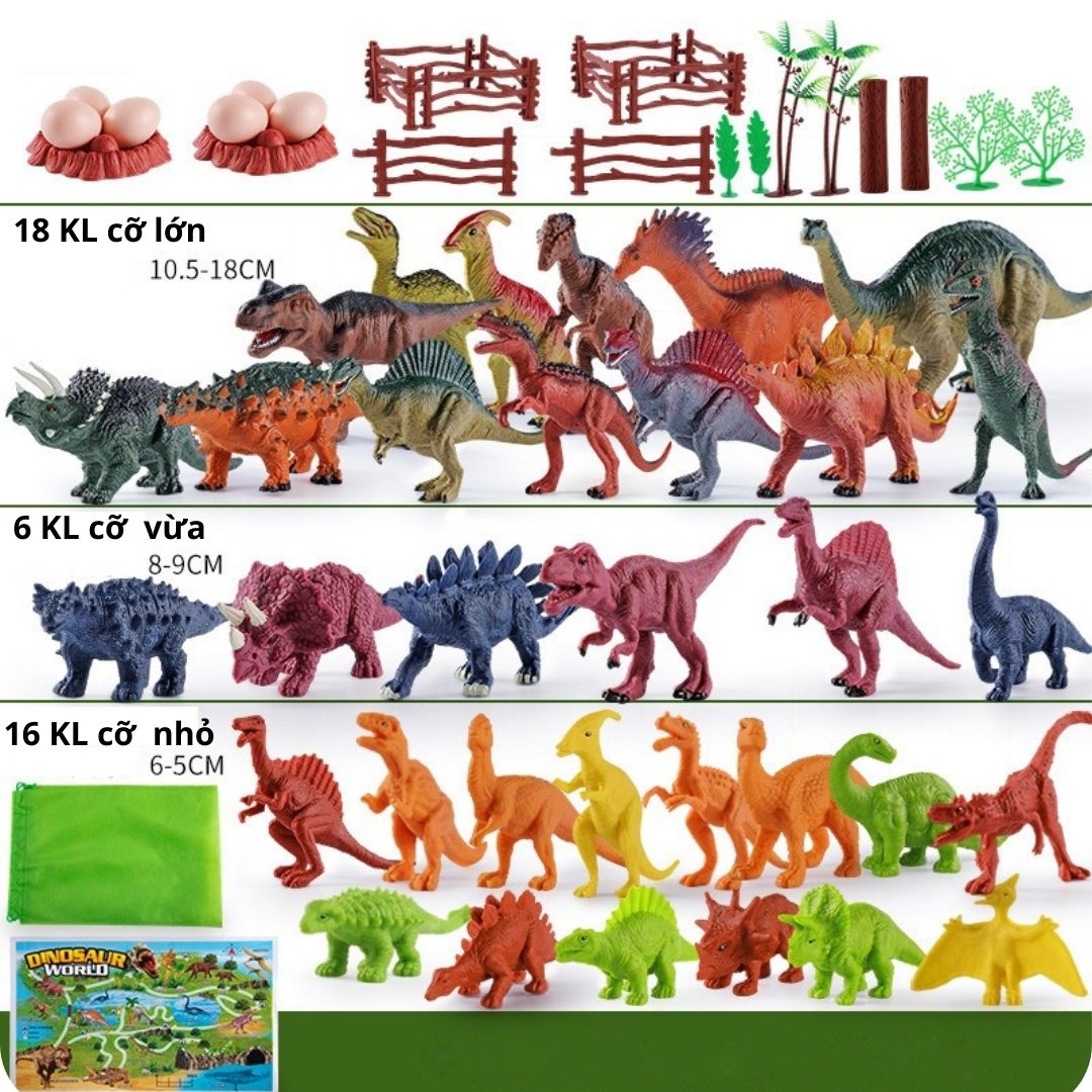 Đồ chơi khủng long, công viên khủng long cho trẻ em
