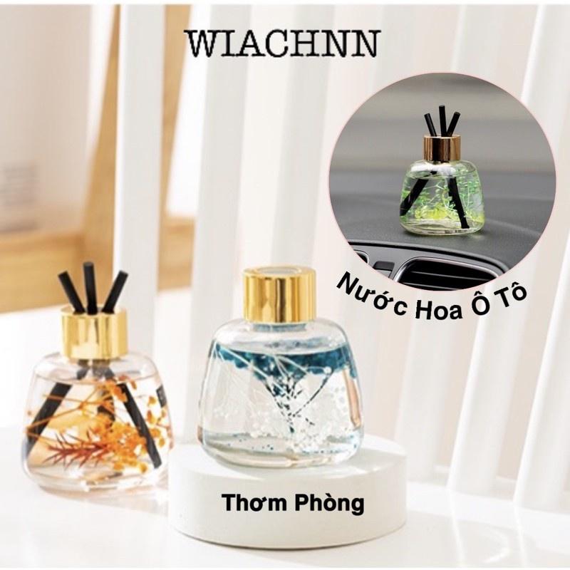 Tinh Dầu Nước Hoa Ô Tô WIACHNN 120ml Que Gỗ Tự Nhiên Lọ Khuếch Tán Tạo Hương Thơm Cho Xế Cưng Khử Mùi Thơm Phòng KT10