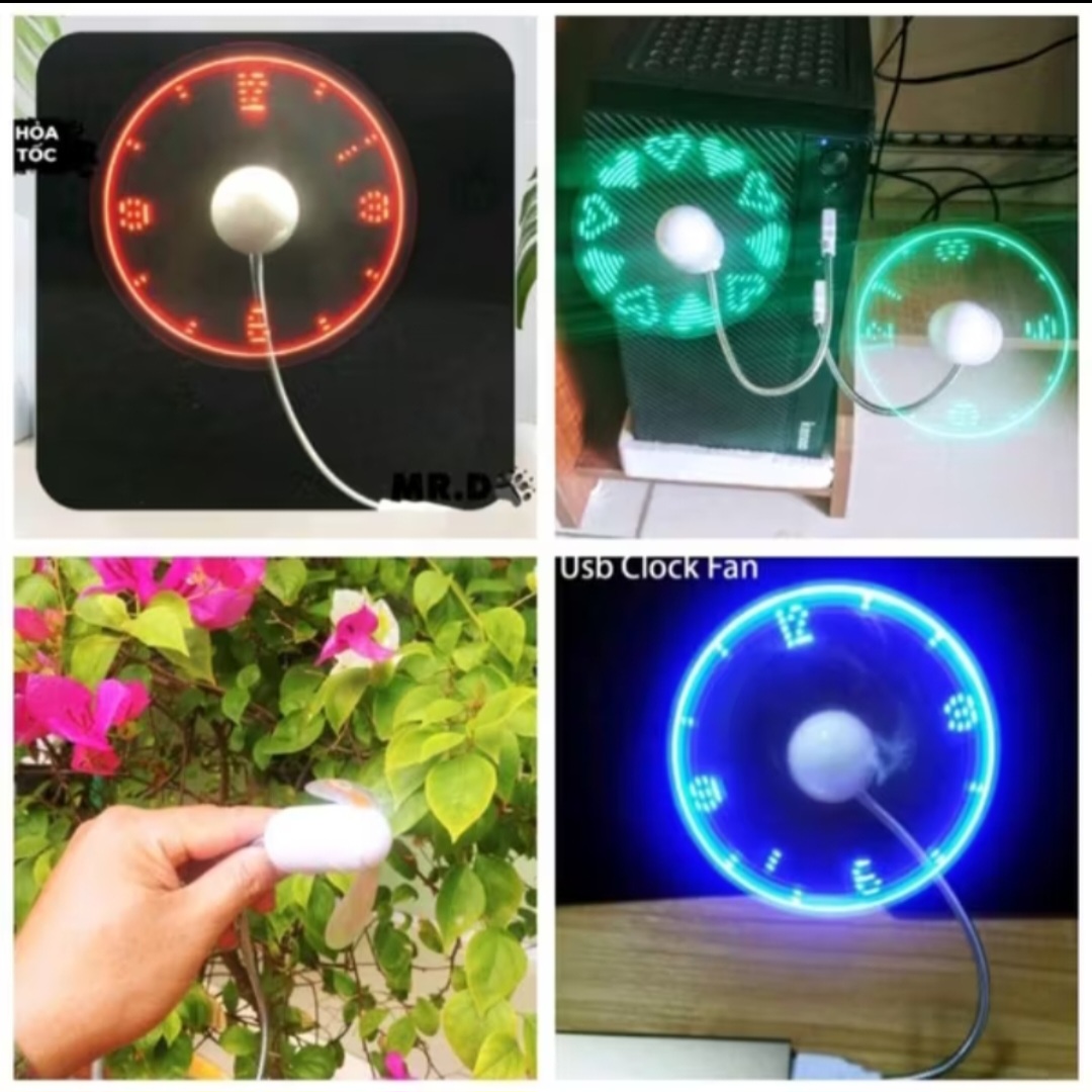 QUẠT ĐÈN LED TRANG TRÍ HIỆU ỨNG MÀU SẮC CỰC ĐẸP