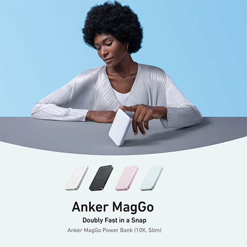 Sạc dự phòng Anker MagGo Power Bank 1C 15W 10000mAh A1664 - Hàng chính hãng