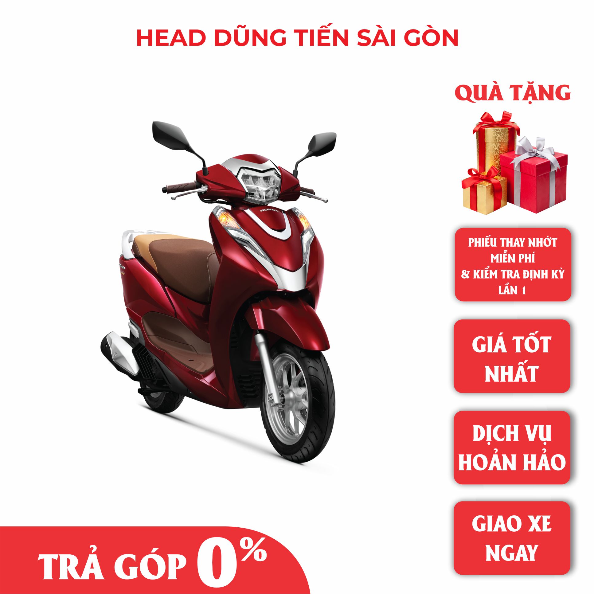 Xe Máy Honda LEAD Cao Cấp 2022 - Đỏ