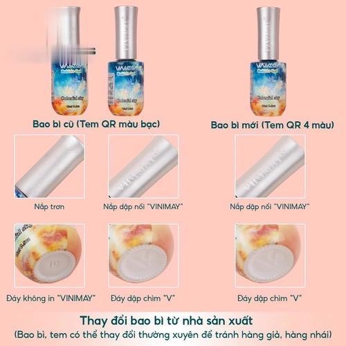 Top Loang Vinimay Cao Cấp Chai 15ml Làm Nail, Sơn Gel Tạo Hiệu Ứng Mây Nước 3D Cho Móng Đẹp Lung Linh