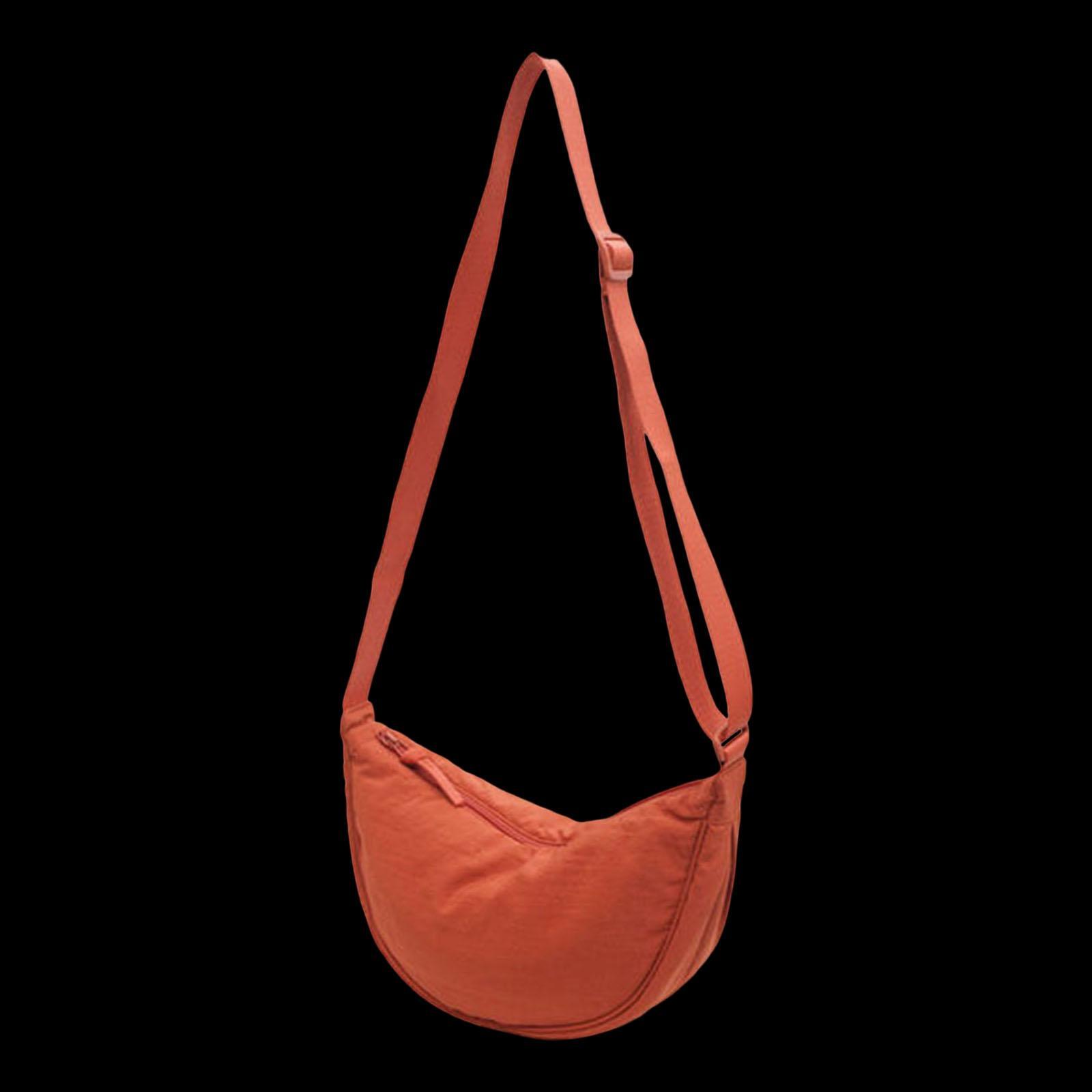2x Casual Dumpling Bun, Pouch Lady Beach Travel Bag, Shopping Bag, Girls Nylon Shoulder Bag