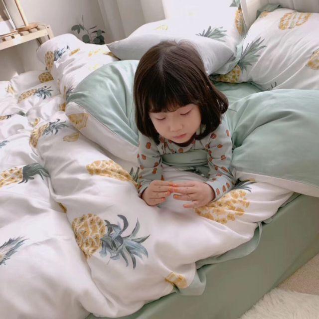 Bộ chăn ga gối lụa tencel cao cấp 4 món