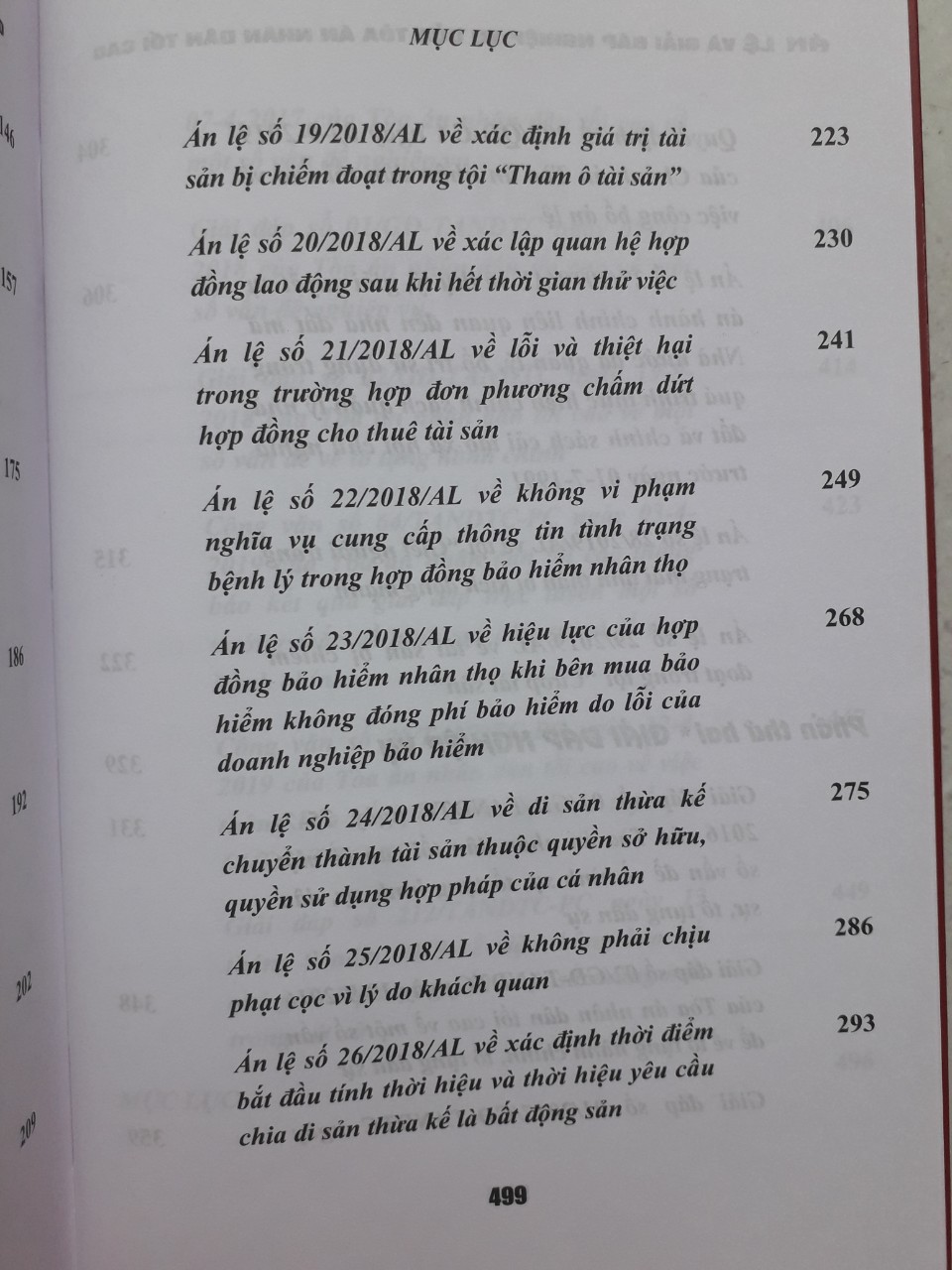 Án lệ và giải đáp nghiệp vụ của toà án nhân dân tối cao (từ năm 2016 đến 2019)