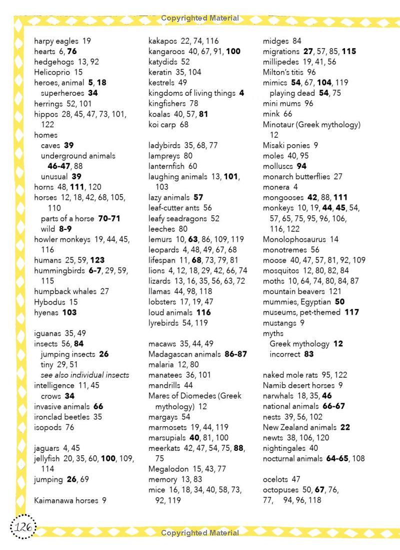 Lists For Curious Kids: Animals: 206 Fun, Fascinating And Fact-Filled Lists