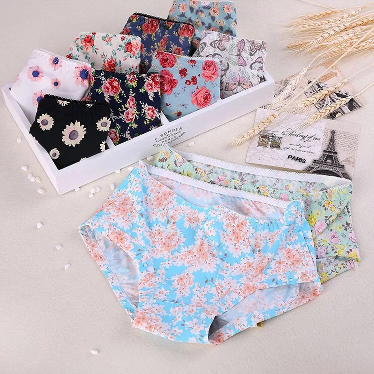 Set 3 Quần Lót Đúc Hoa Điều Hòa Mát Lạnh HM11