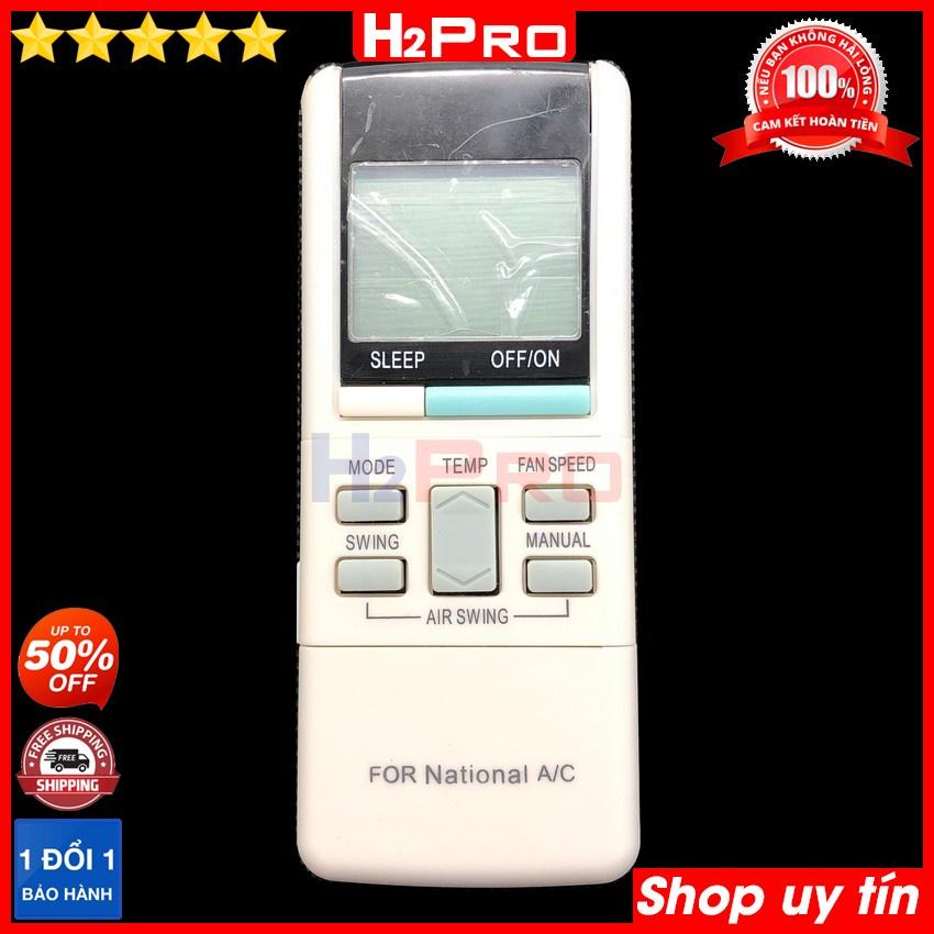 Điều khiển dùng cho điều hòa National H2Pro cao cấp (1 chiếc), remote cho máy lạnh điều hòa National (tặng đôi pin 10K)