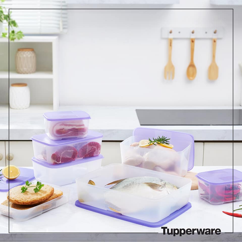 Bộ trữ đông Essential Fit 7 Tupperware, đa dạng kích thước hoàn hảo nhất, tiết kiệm tối đa không gian tủ lạnh