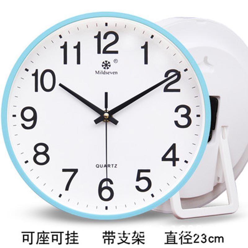 Phong cách mới nhất đồng hồ bệ đồng hồ treo tường phòng khách đồng hồ thời trang trẻ em cá tính sáng tạo đồng hồ treo tường bầu không khí đồng hồ tròn đồng hồ thạch anh