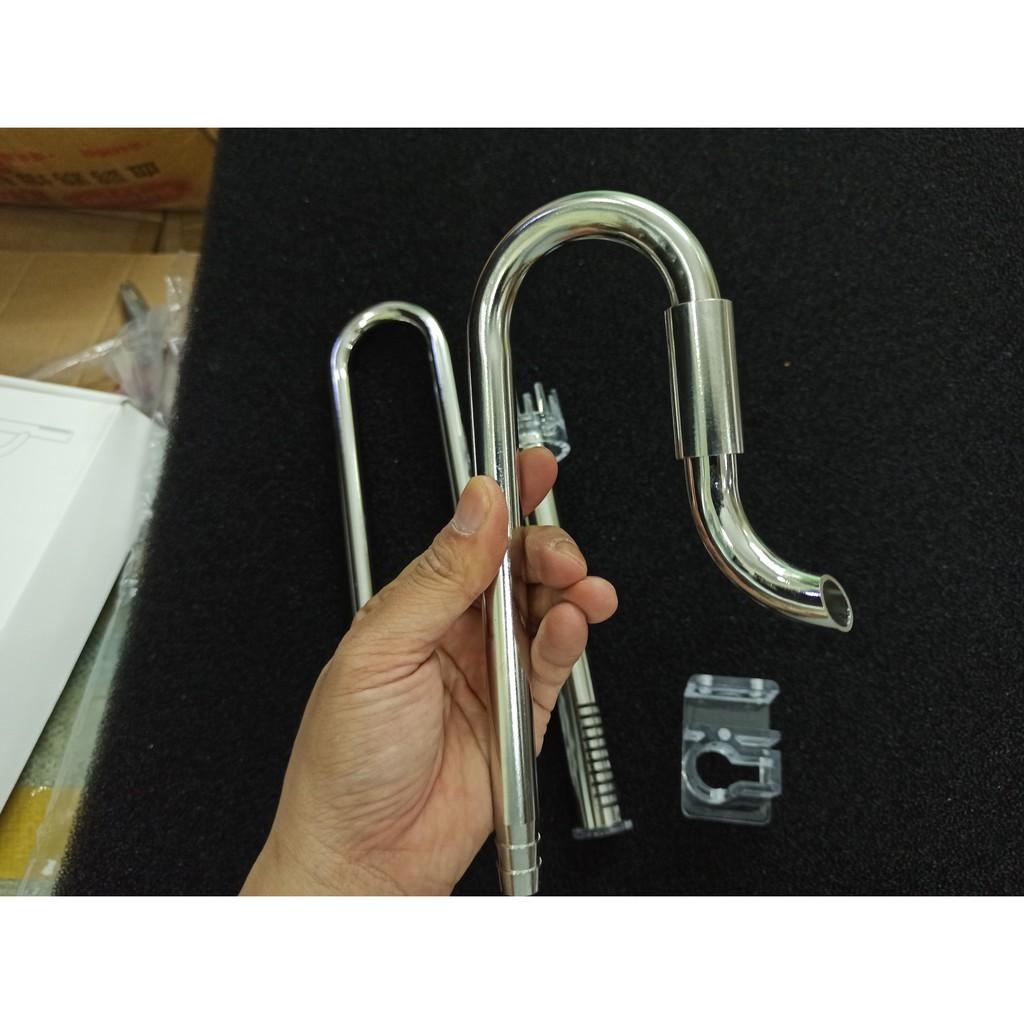 In out phi 12 lọc váng "XOAY - bộ INOUT inox cho hồ cá cảnh - phụ kiện thủy sinh - shopleo