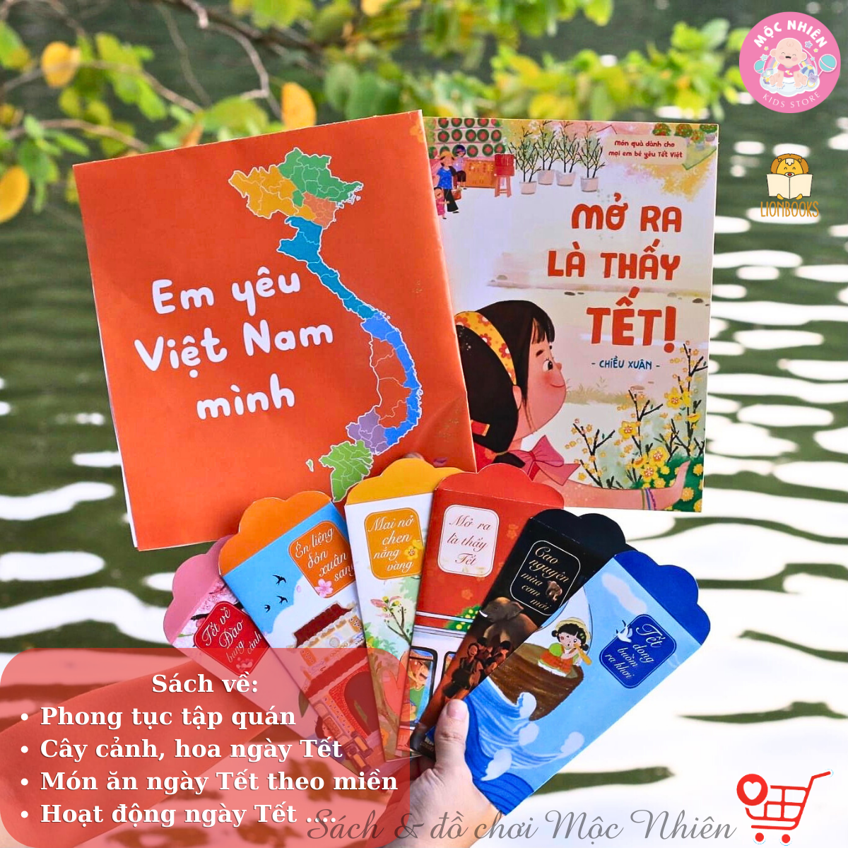 Sách Tết 2023 - Set Mở ra là thấy Tết kèm quà tặng cho bé - Lionbooks Mộc Nhiên