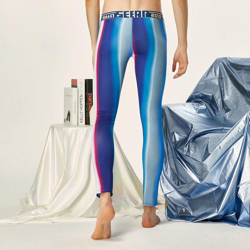 Quần Lót Sinh Nhiệt Cho Áo Quần Thể Thao Thon Dài Johns Sáng Bóng Thời Trang Nam Quần Lót Quần Thể Dục Legging Homme Ropa Nội Thất