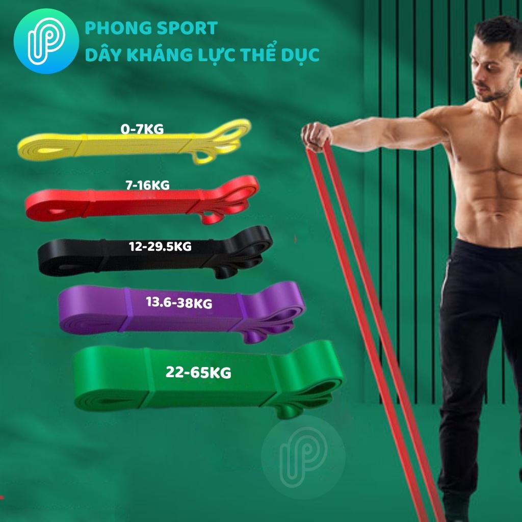 Hình ảnh Dây kháng lực tập gym power band đàn hồi cao su tập tay chân mông vai đùi nam nữ KLP - PHONG SPORT