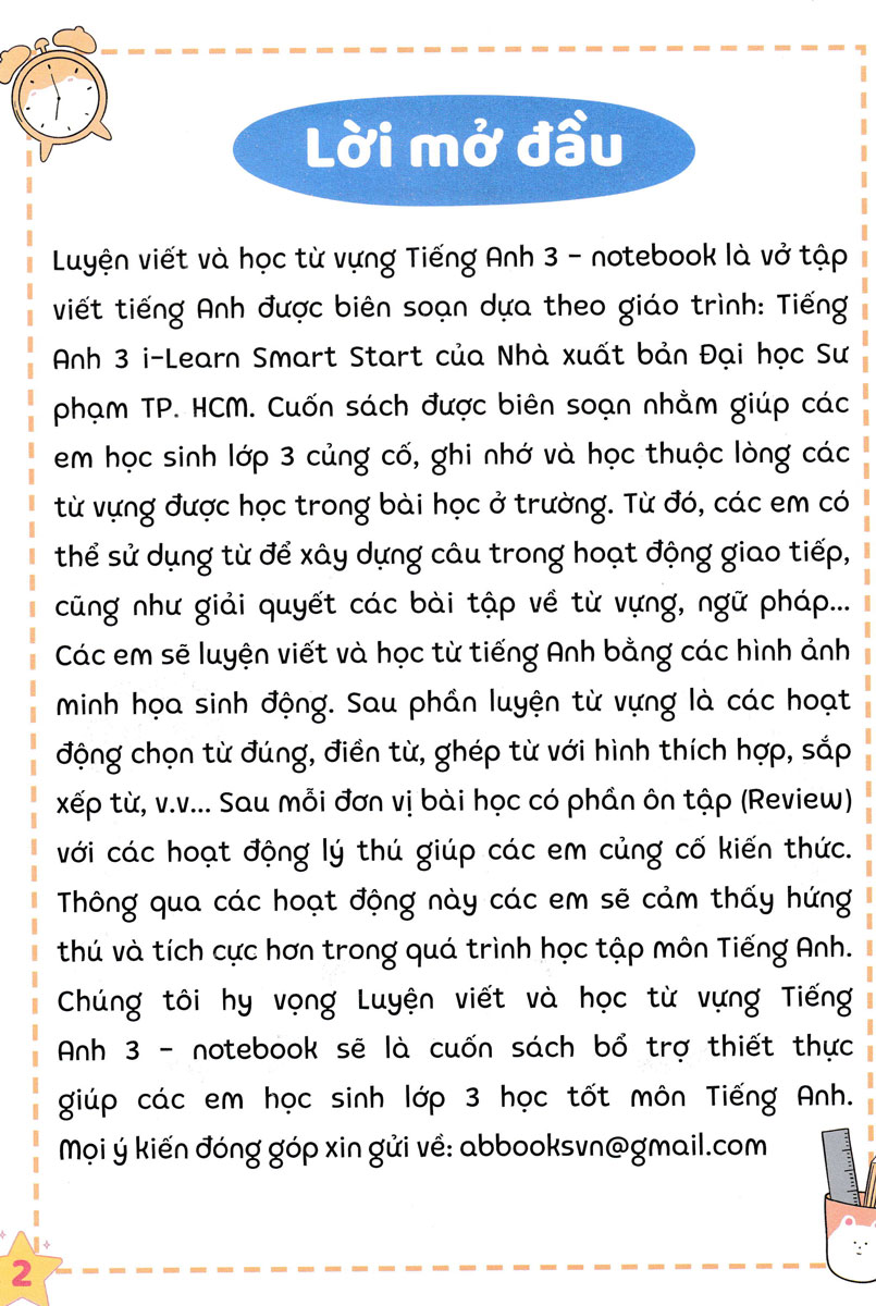 Luyện Viết Và Học Từ Vựng Tiếng Anh 3 - Notebook _ABB