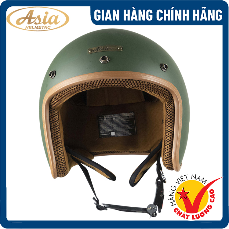 Mũ Bảo Hiểm 3/4 - Asia MT124C - Hàng Chính Hãng, Bảo Hành 1 năm