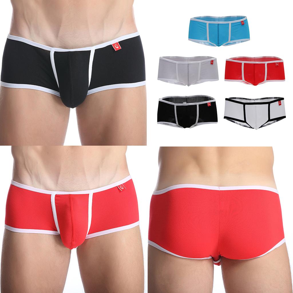 Men's Breathable Modal Boxer Briefs Underwear Stretch Briefs Trunks