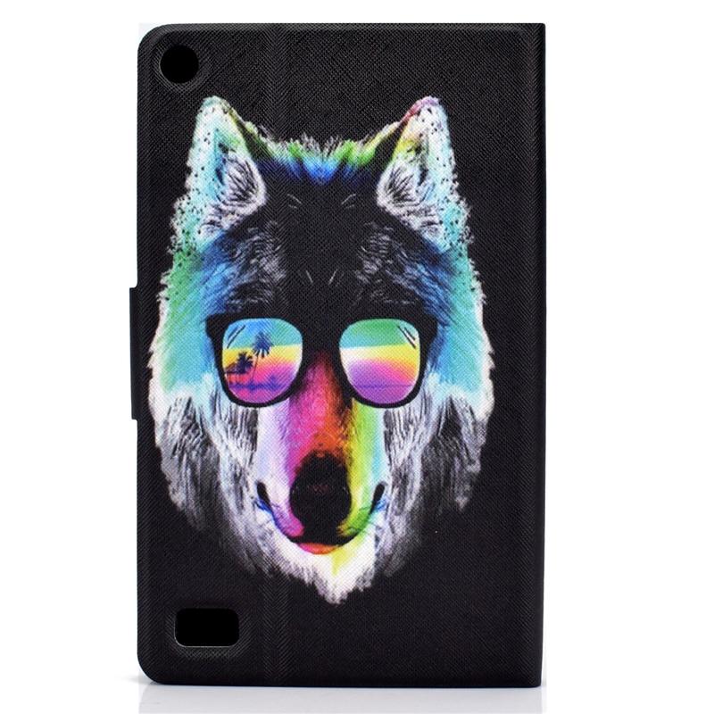 Bao Da Họa Tiết Chú Mèo Dễ Thương Cho Amazon Kindle Fire 7 2015 2017 2019 7.0 Inch
