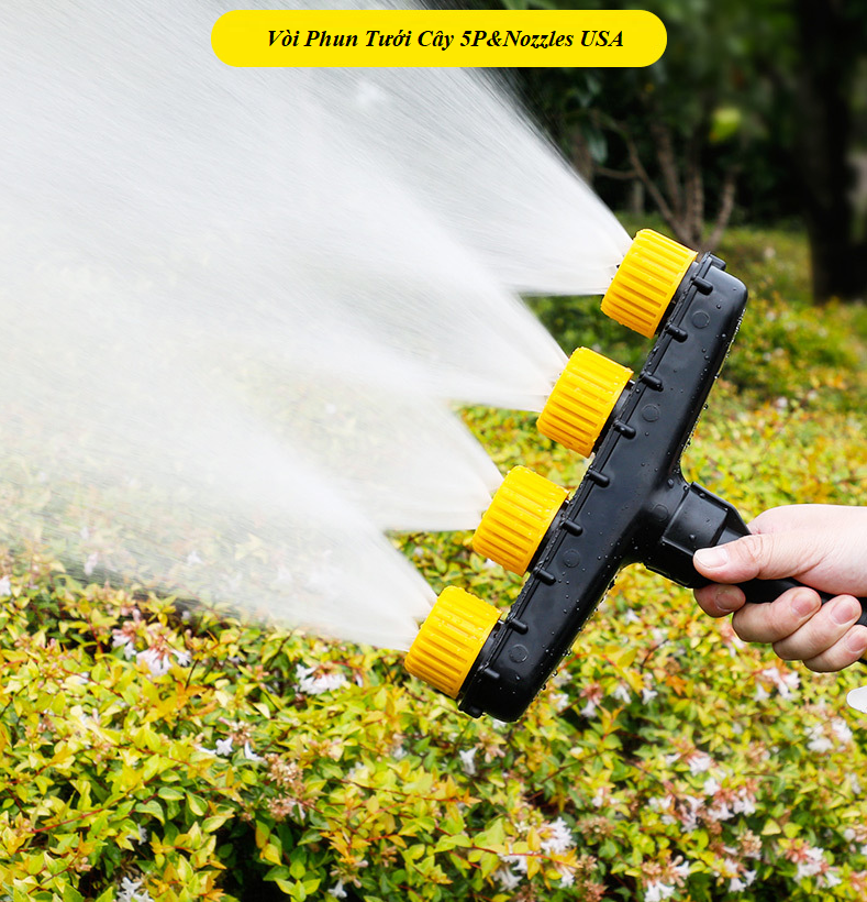 Vòi Phun Tưới Cây Đa Dụng Garden Sprinkler Adjustable Multi-head Sprinkler Head