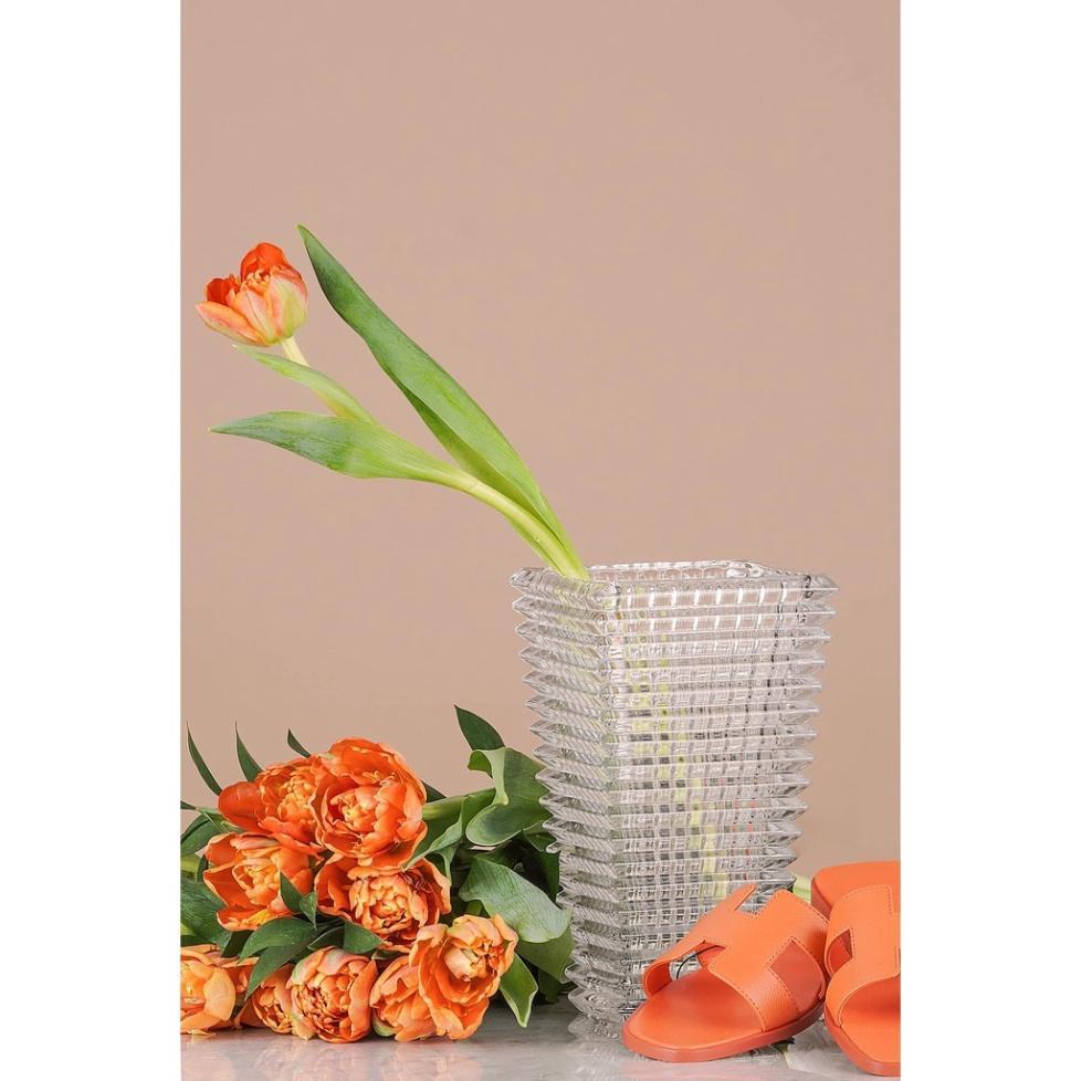 Lọ Hoa Pha Lê IRRIS, Bình Hoa Thủy Tinh Đẹp Trang Trí Bàn Tiệc, Bình Cắm Hoa Đẹp Cao 22,5cm, Nhập Đức