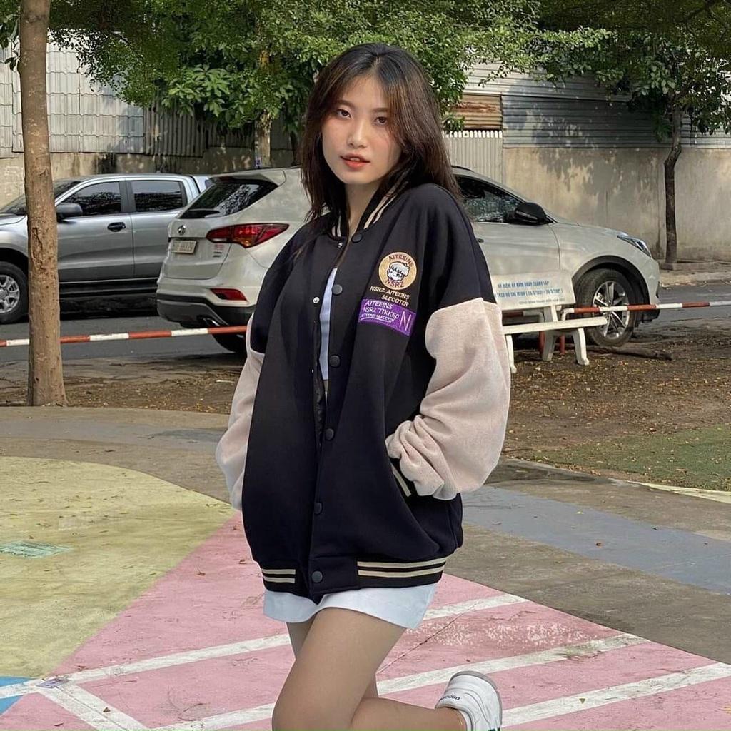 (HCM) ÁO KHOÁC BOMBER NỈ - THỜI TRANG HOTTREND THU ĐÔNG HÀN QUỐC , SIÊU XỊN - HOT NHẤT 2022