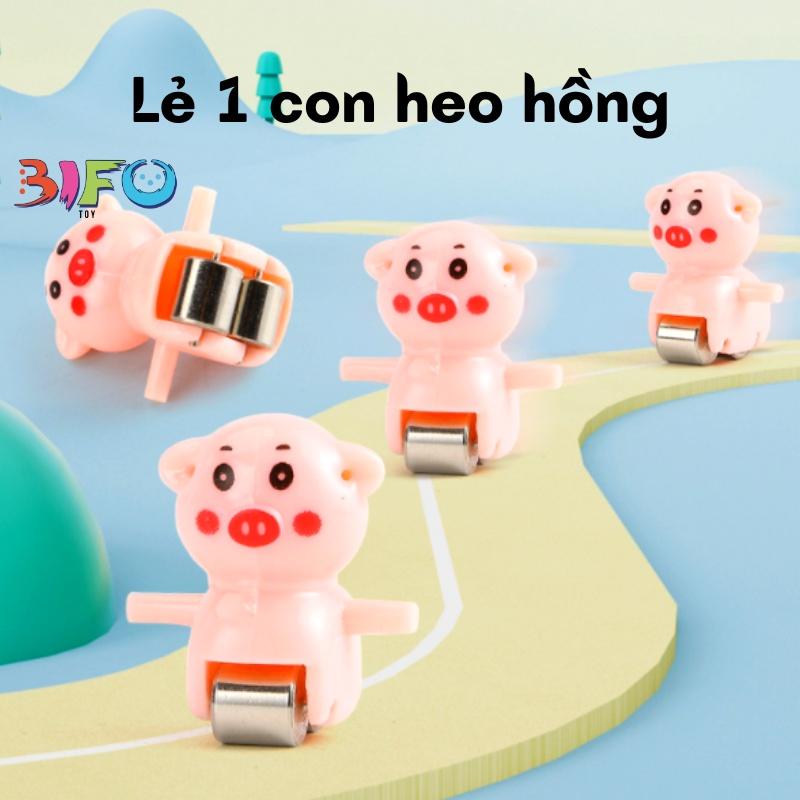 LẺ 1 phụ kiện leo cầu thang (1 chú heo, 1 con vịt) trong bộ đồ chơi Heo peppa, Heo Piggy, Vịt vàng, Heo hồng mẫu mới