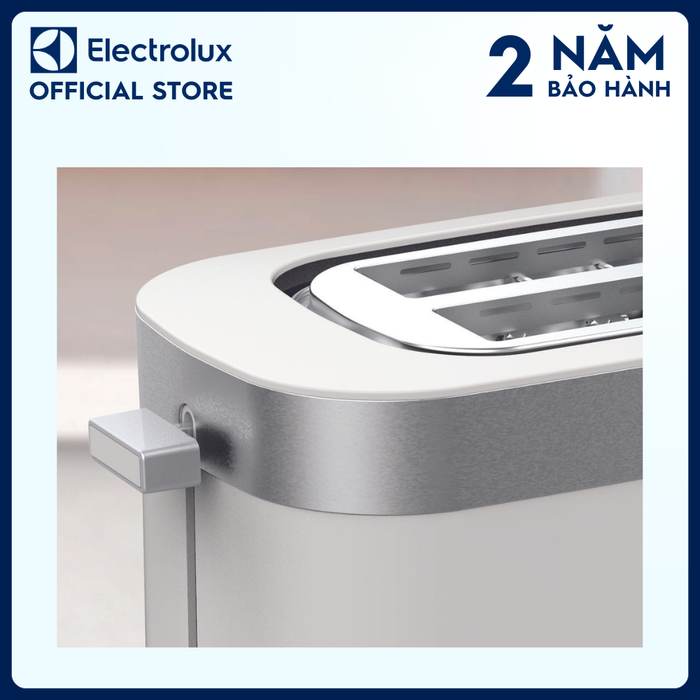 Máy nướng bánh mì Electrolux E2TS1-100W - 7 chế độ điều chỉnh độ giòn phù hợp, nơi cất dây nguồn gọn gàng [Hàng chính hãng]