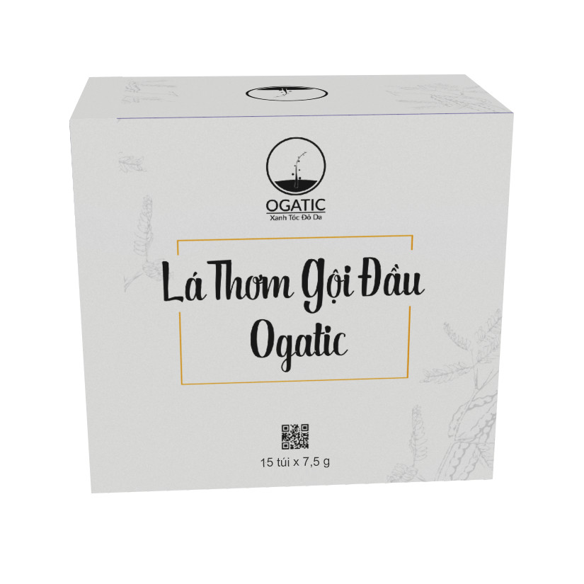 Lá thơm gội đầu Ogatic Hộp 15 gói (7.5gr) thảo dược