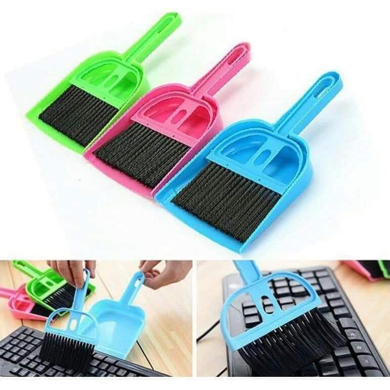 Bộ Chổi Và Ki QUÉT VĂN PHÒNG - Quét Bàn Thờ -Chổi Và Ki Quét Bụi Mini Hốt Rác Vệ Sinh Nhà Cửa Tiện Dụng