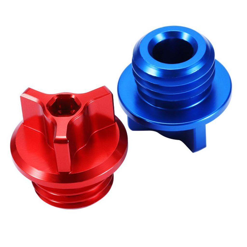 2Pcs Motorcycle Engine Oil Filler Caps Screw Decorative Screw-in Universal Plug