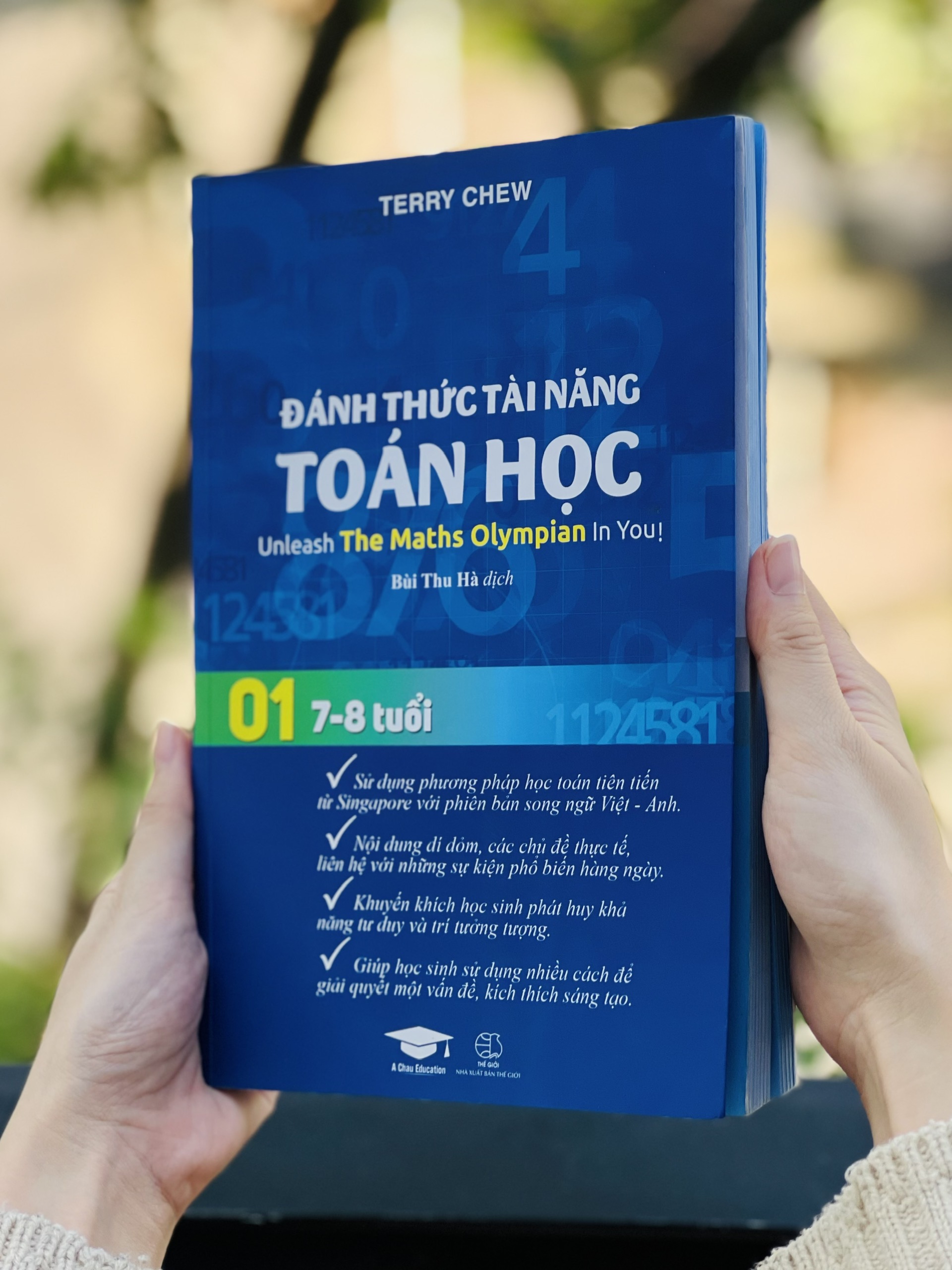 Sách Đánh thức tài năng toán học 1 và 2 - Sách Tham Khảo Kiến Thức Toán Học Lớp 1 Đến Lớp 3 - Á Châu Books, bìa cứng in màu