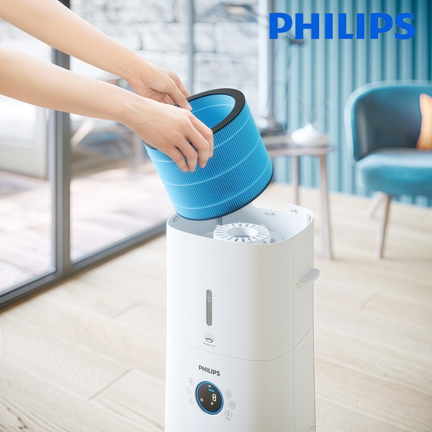 Máy lọc không khí kiêm máy tạo độ ẩm 2 trong 1, công nghệ hiện đại NanoCloud. Thương hiệu Hà Lan cao cấp Philips - AC3737/00. Hàng chính hãng