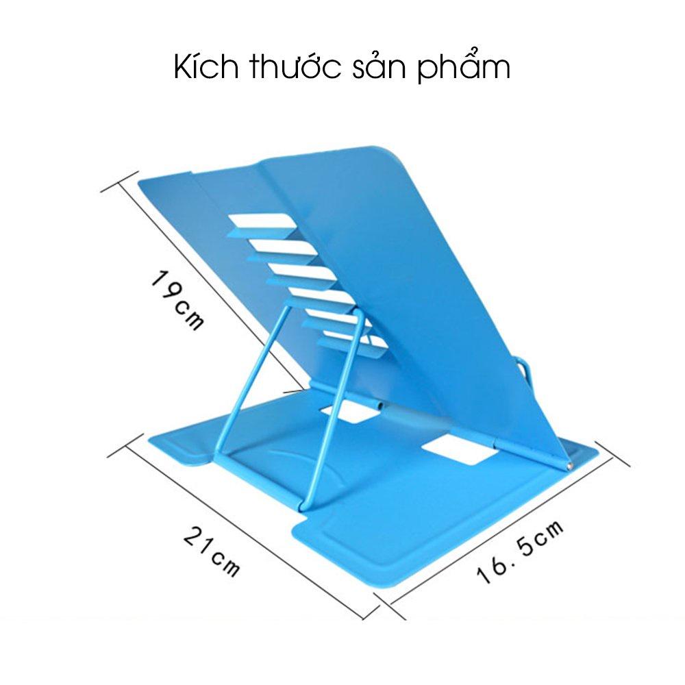 Giá đỡ đọc sách, kẹp sách chống cận chống gù cho bé để bàn bằng kim loại chỉnh độ cao