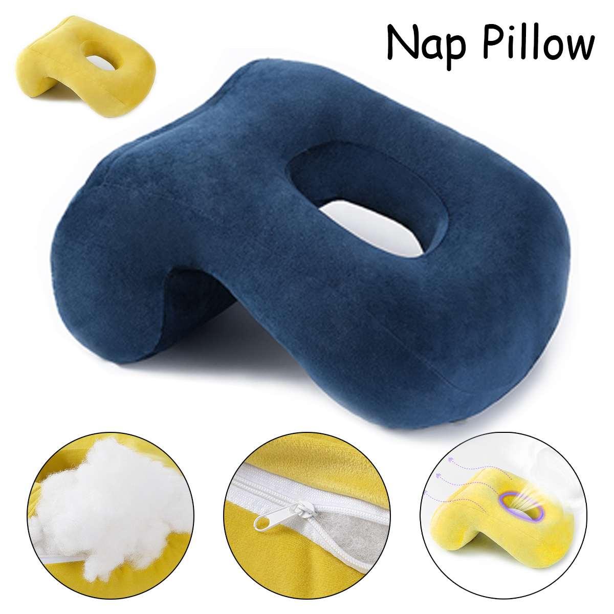 Memory Foam Nap Pillow For Travel Headrest Neck Support Cushions Office Rest Lunch Break Pillow Orthopedic Student Desk Sleeping